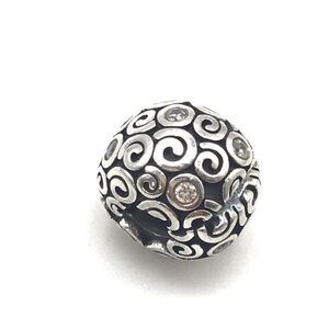 Pandora CZ Wind Swirls Charm